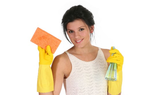 Builders cleaning service polishing windows and surfaces in Bayswater
