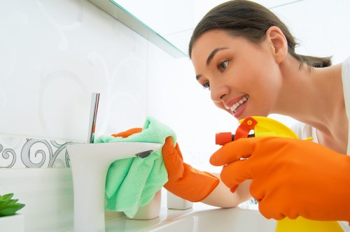 Professional cleaners in Bayswater working in a modern apartment