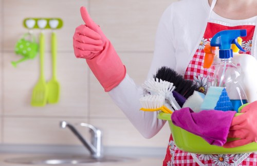 Professional carpet care equipment used for thorough floor cleaning