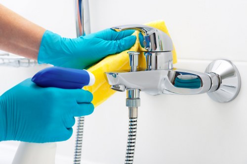 Waste handling and cleaning compliance for service work