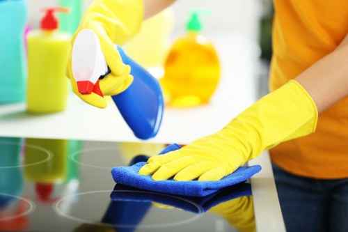 Commercial cleaners in Bayswater maintaining a tidy office space