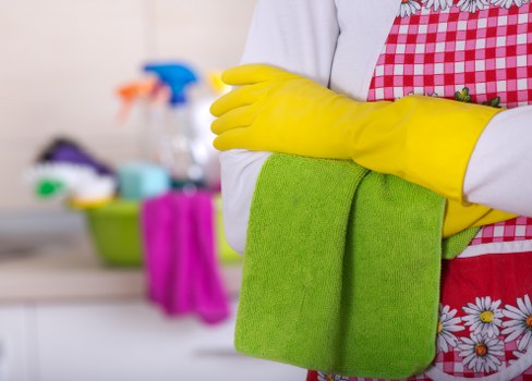 Commercial cleaners sanitising office touchpoints in Bayswater
