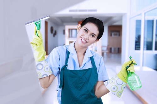 Cleaning products and protective gear arranged for controlled carpet care